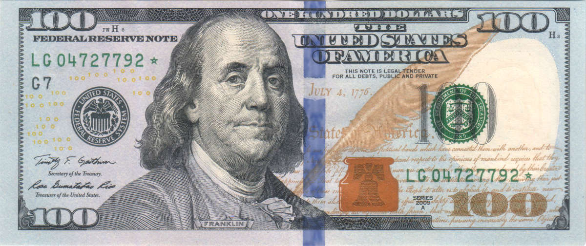 $100 bill